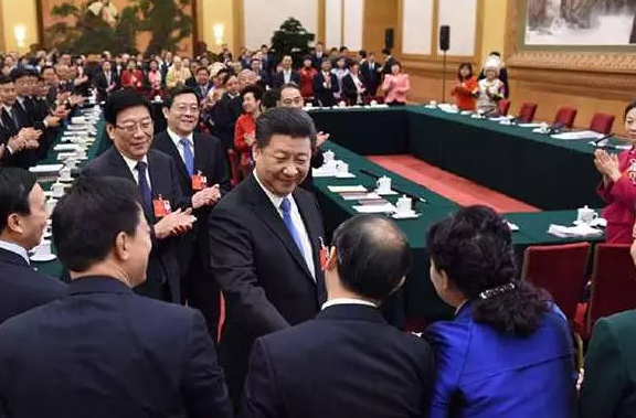 习近平参加十二届全国人大四次会议湖南代表团的审议