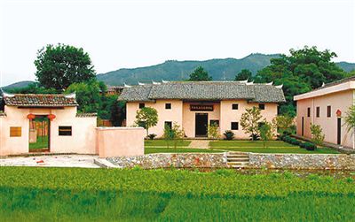 江西瑞金，中央党务委员会和中华苏维埃共和国临时中央政府工农检察委员会旧址。